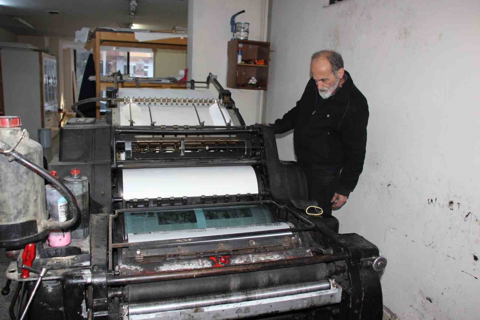 55 yıldır matbaacılık yapıyor, bir &ccedil;ırak bulduğu g&uuml;n mesleği bırakacak
