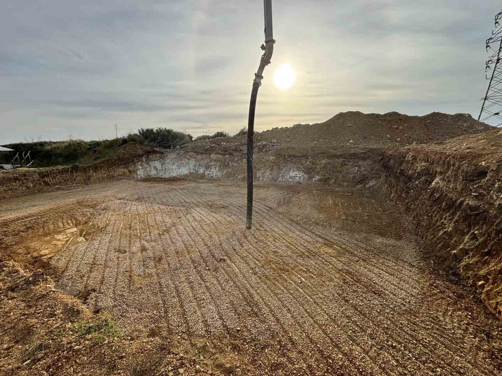 Karabiga’da 1000 metreküplük yeni su deposunun temeli atıldı