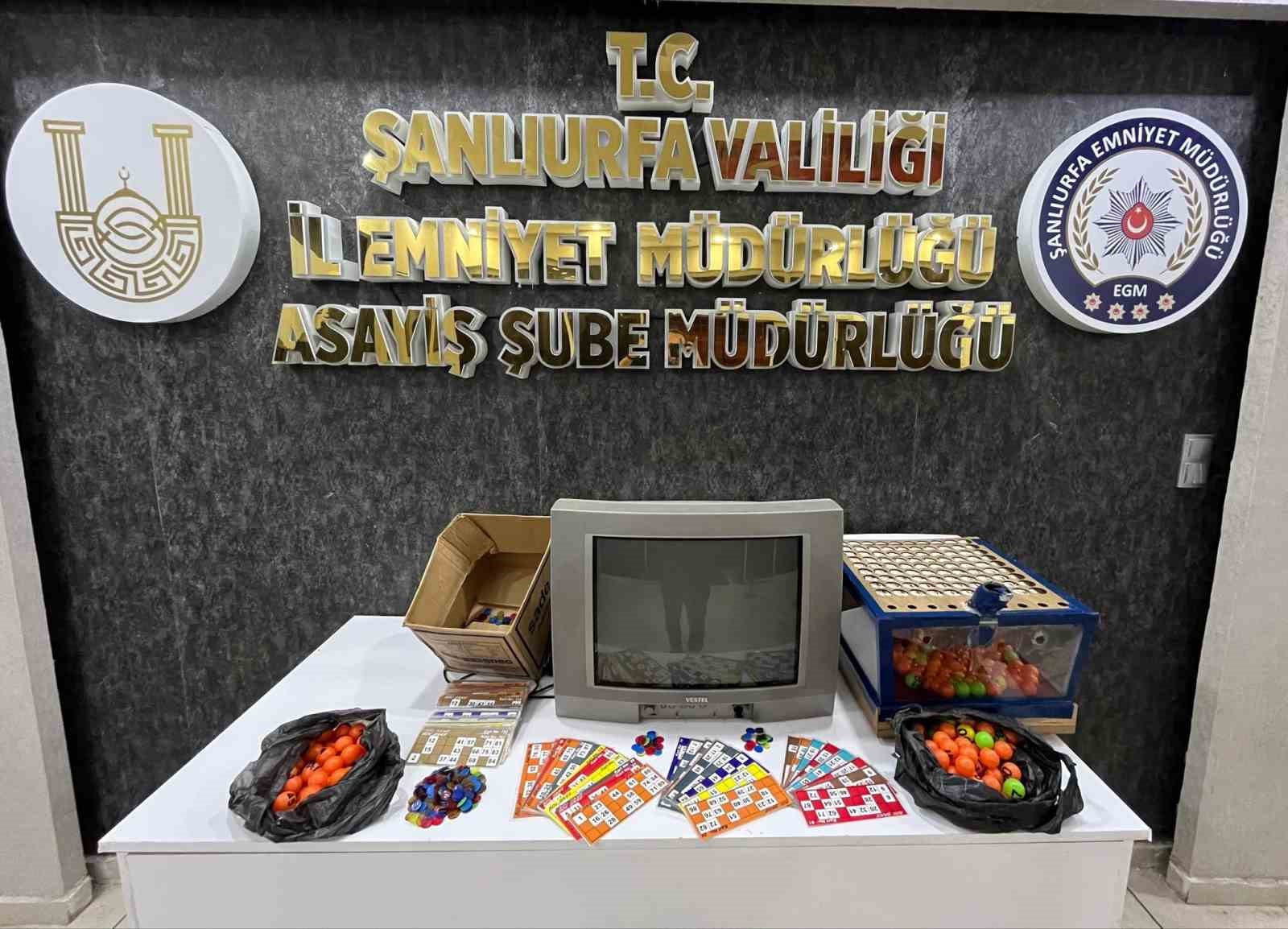 Şanlıurfa’da kumar operasyonu: 5 gözaltı