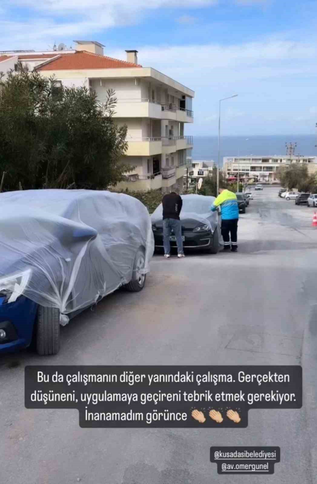 Kuşadası Belediyesi’nin hassasiyeti sosyal medyada gündem oldu
