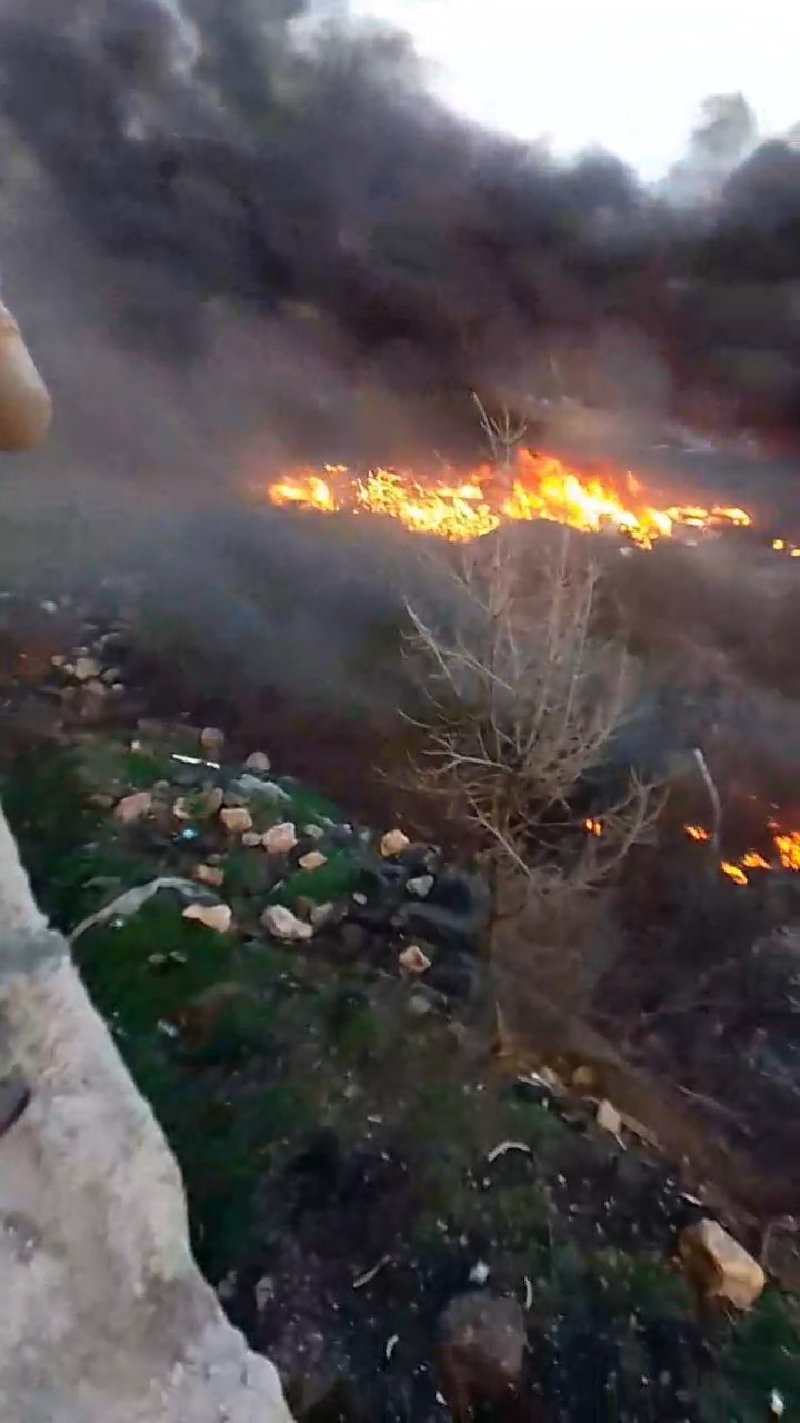 Tokat&rsquo;ta ot yangını korkuttu
