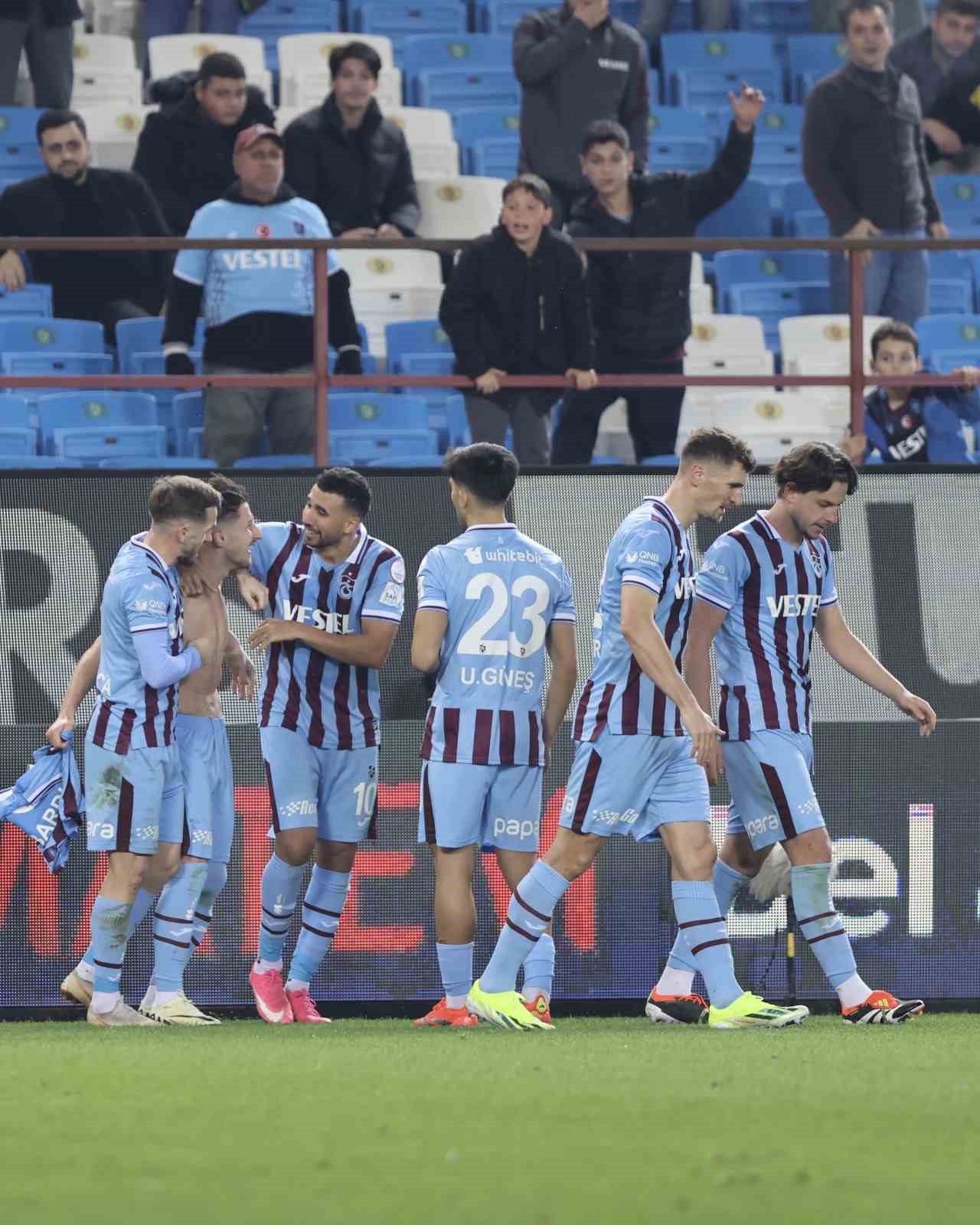 Trendyol Süper Lig: Trabzonspor: 2 - Hatayspor: 0 (Maç sonucu)
