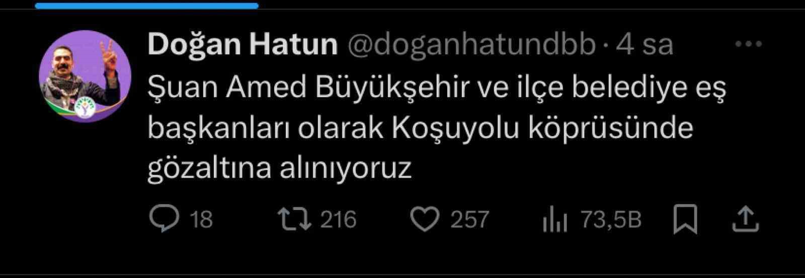 DEM Parti&rsquo;nin &lsquo;g&ouml;zaltına alındık&rsquo; paylaşımı yalan &ccedil;ıktı
