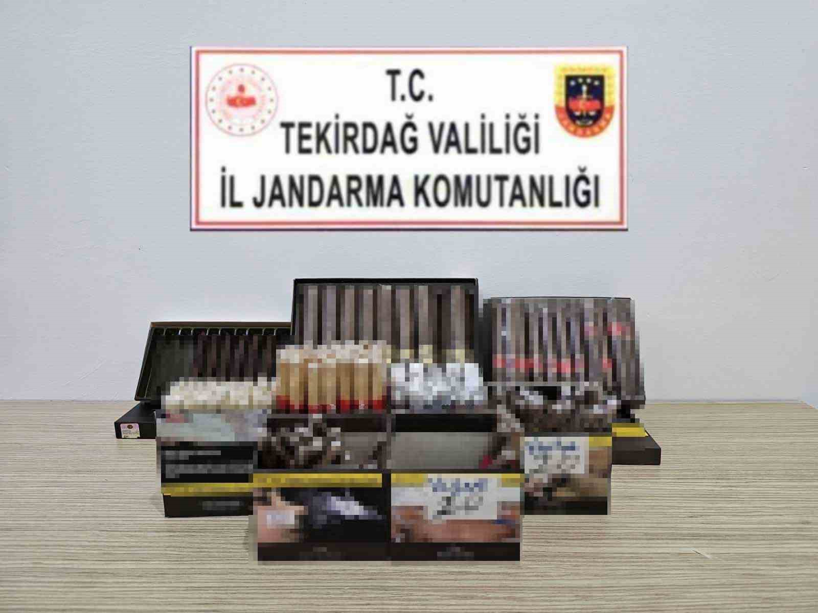 Tekirdağ’da iş yerinden makaron, puro ve tütün ele geçirilen şahsa 16 bin lira ceza