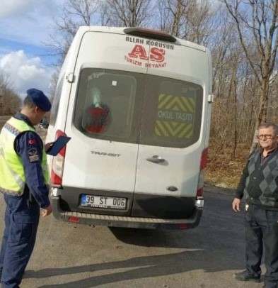 Kırklareli&rsquo;nde okul servislerine denetim
