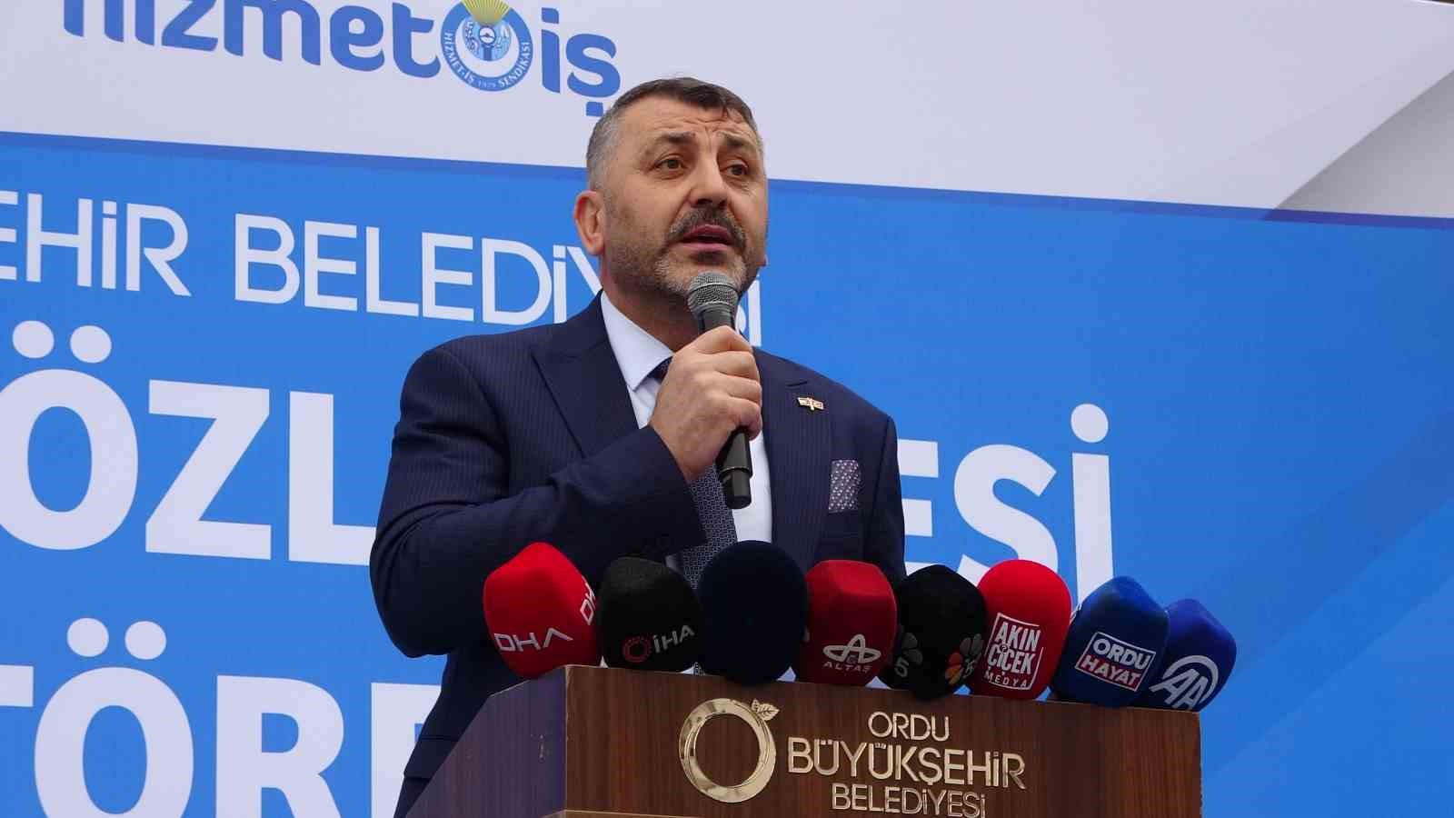 Ordu B&uuml;y&uuml;kşehir&rsquo;de iş&ccedil;ilere y&uuml;zde 120 zam
