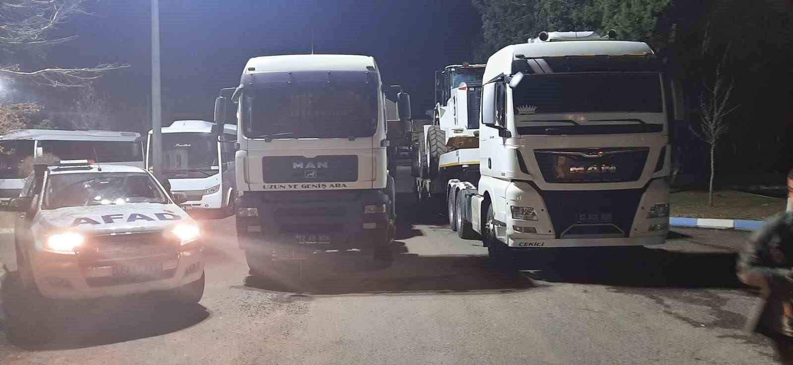 Bingöl’den Erzincan’a destek