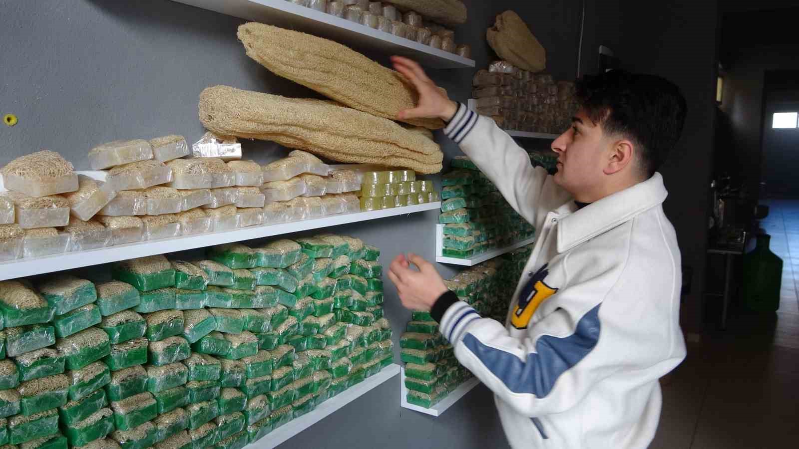 Gen&ccedil; girişimci, kabak lifli sabunla d&uuml;nya pazarına girmeyi hedefliyor
