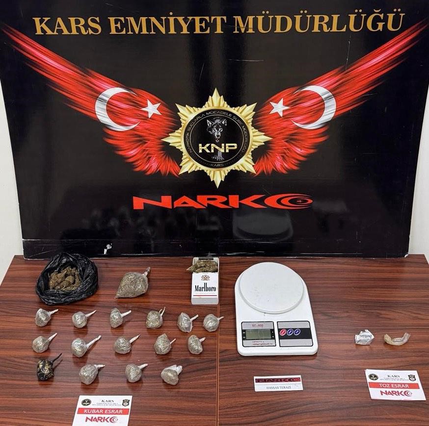 Kars’ta uyuşturucu ele geçirildi