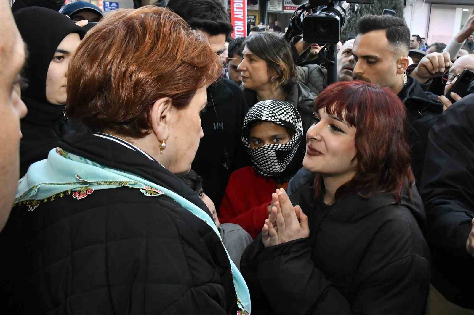 İYİ Parti Genel Başkanı Akşener, Sincan’da esnafı ziyaret etti
