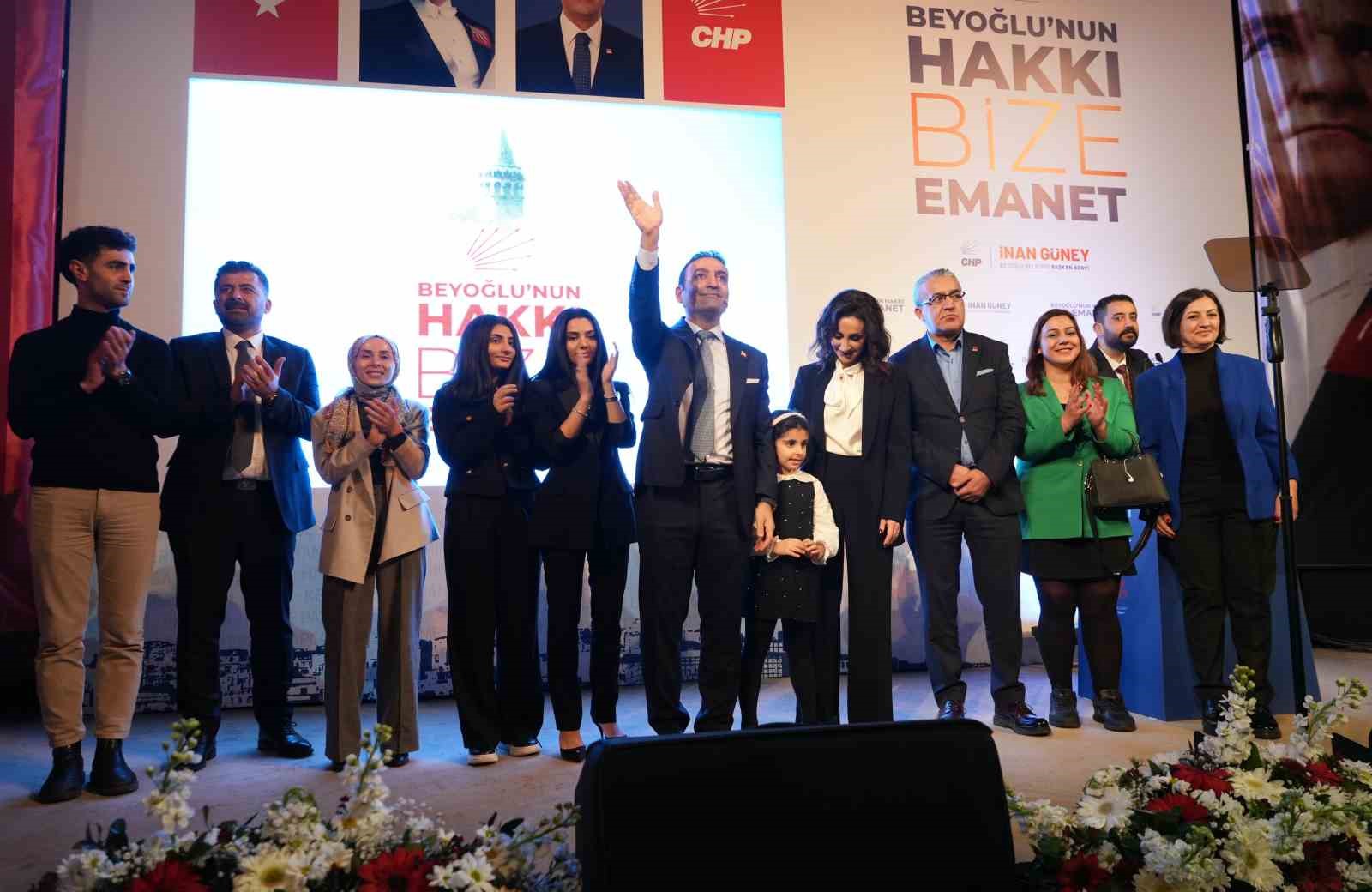 CHP Beyoğlu Belediye Başkan Adayı İnan Güney kentsel dönüşüme vurgu yaptı