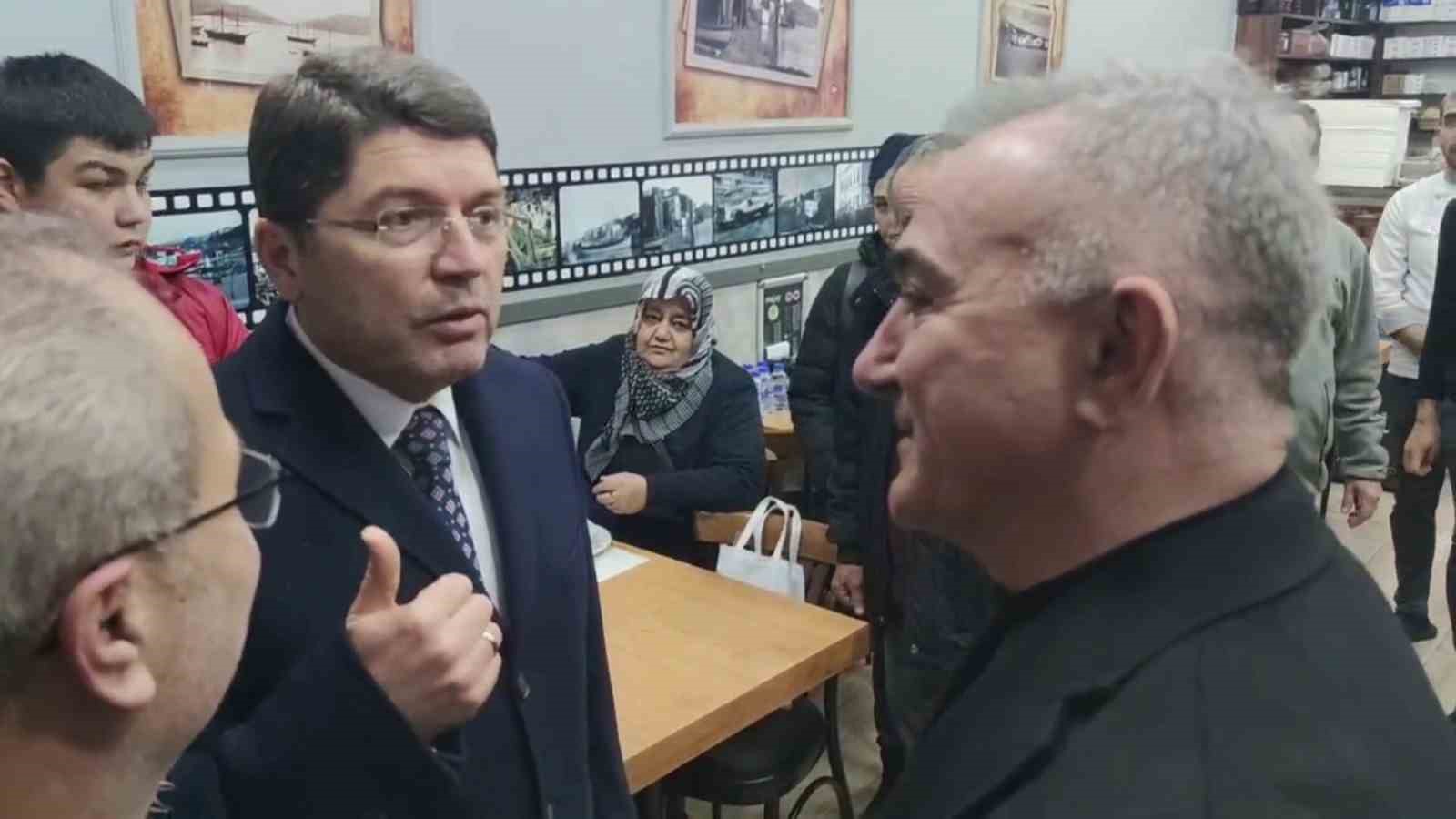 Bakan Yılmaz Tunç, İYİ Parti’nin adayı Murat Sesli’yi dinledi