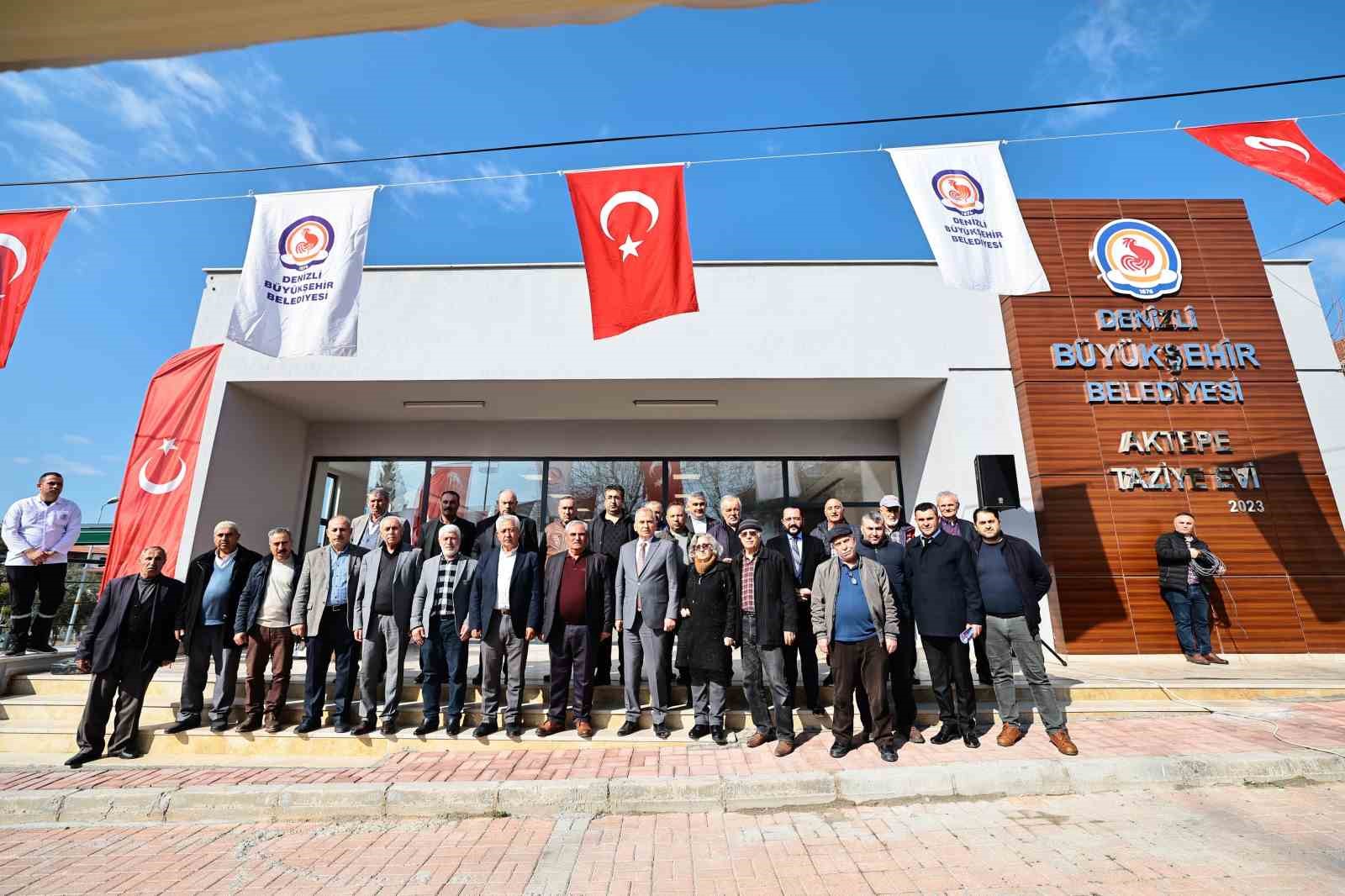 Denizli B&uuml;y&uuml;kşehir taziye evlerine bir yenisini Aktepe&rsquo;de ekledi
