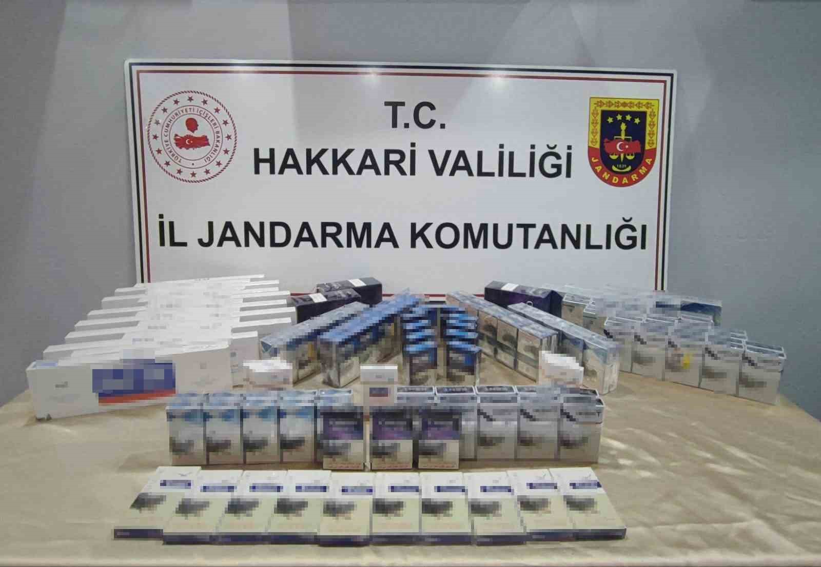 Hakkari’de kaçakçılık operasyonu