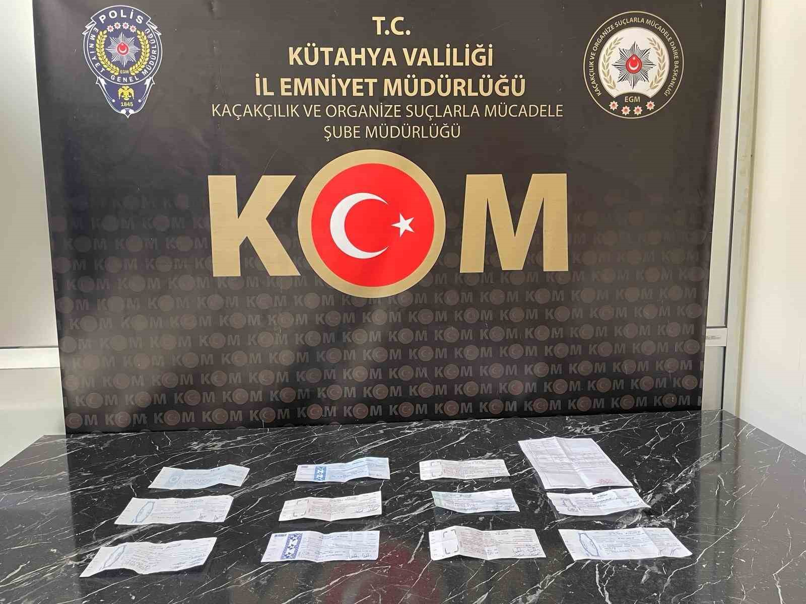 Kütahya’da tefeci operasyonu: 9 gözaltı