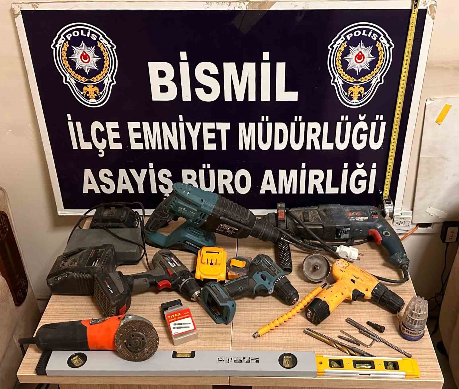 Bismil’de polis, sanayi hırsızını çaldığı malzemeleri satarken yakaladı