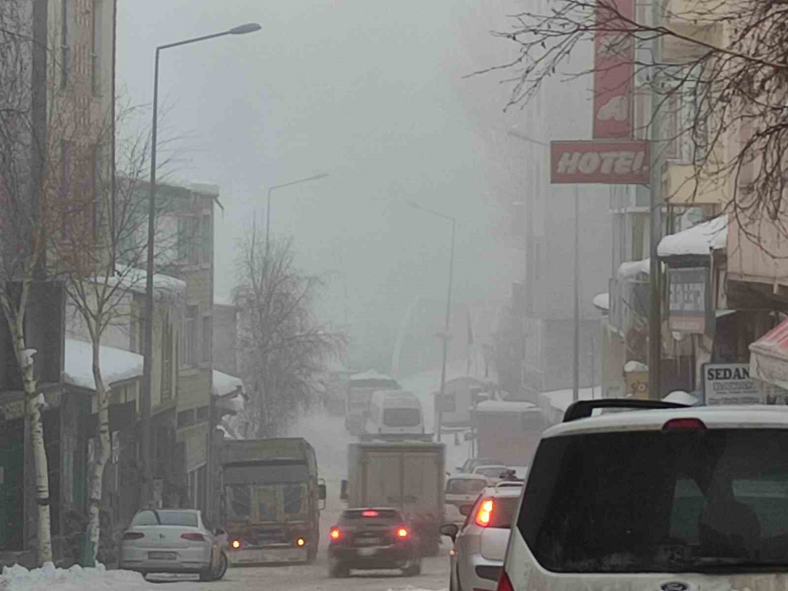 Ardahan’da soğuk hava ve sis etkili oldu