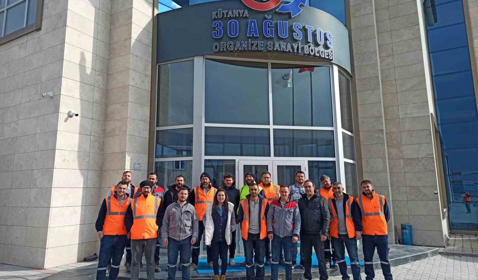 K&uuml;tahya 30 Ağustos OSB personeline temel yangın eğitimi
