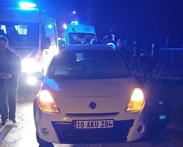 Erdek&rsquo;te trafik kazası: 2 kişi yaralandı
