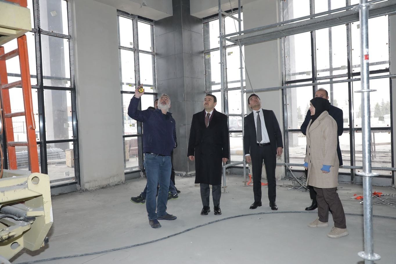 Vali Işın Arkeoloji ve Maden M&uuml;zesi inşaatını ziyaret etti
