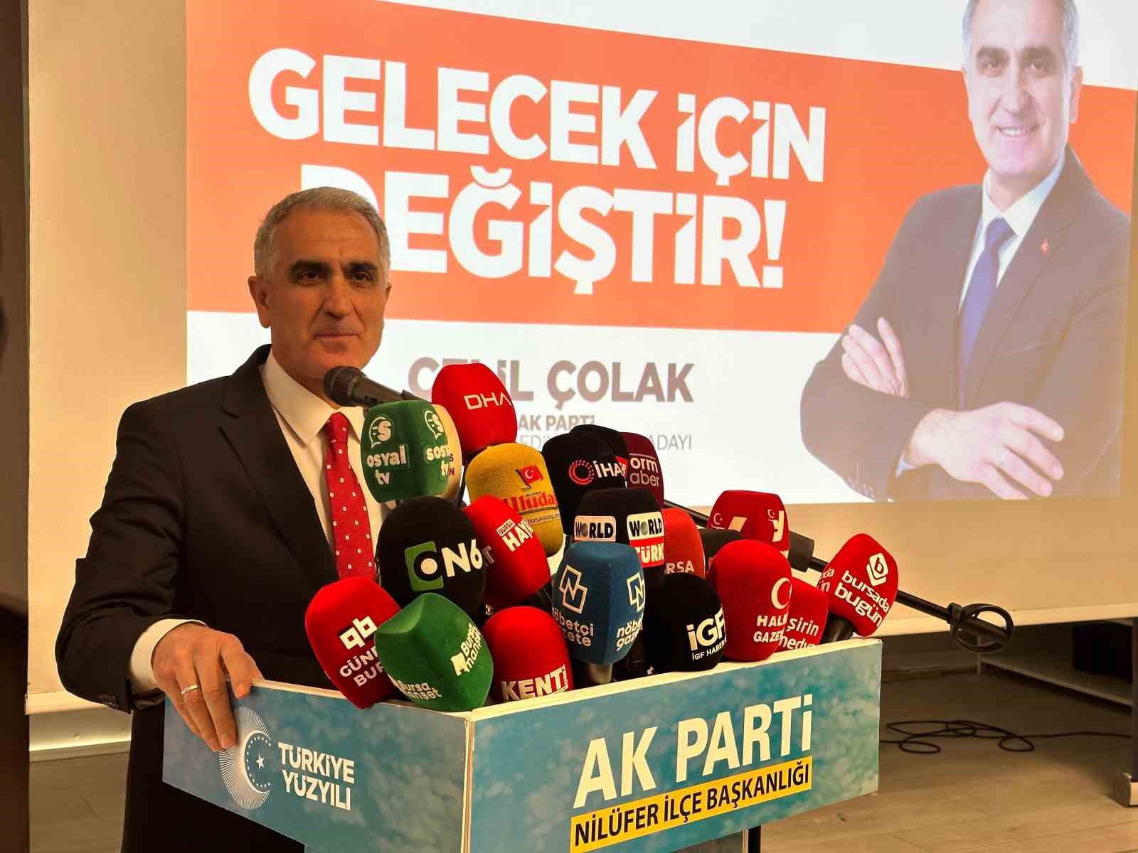 AK Parti Nil&uuml;fer Belediye Başkan adayı Celil &Ccedil;olak: &ldquo;Y&uuml;zde 62 ile kazanacağız&rdquo;
