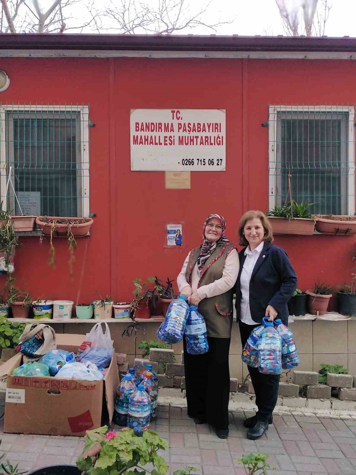 Bandırma&rsquo;da mavi kapak kampanyasına destek
