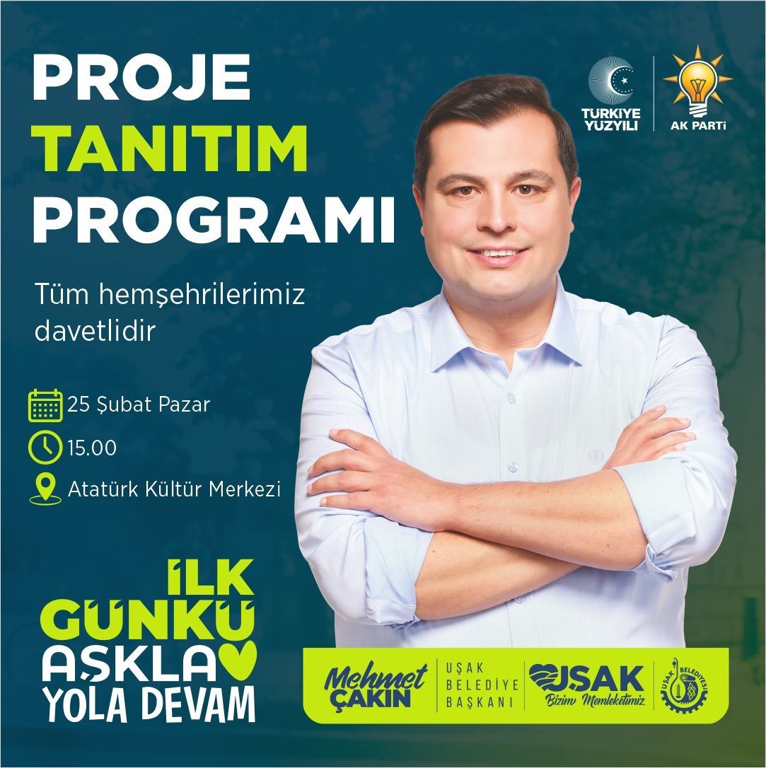 Başkan &Ccedil;akın 5 yıllık hizmetlerini değerlendirip, yeni projelerini tanıtacak
