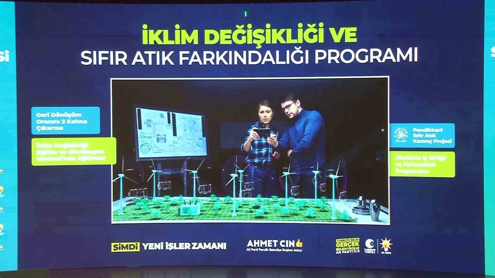 Başkan Ahmet Cin, Pendik i&ccedil;in 5 yıllık projeleri tanıttı
