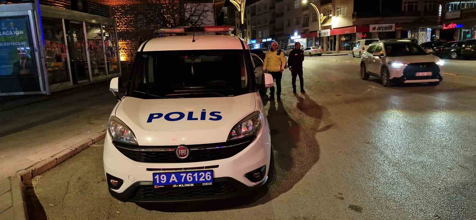 Alaca’da polisten asayiş ve huzur uygulaması