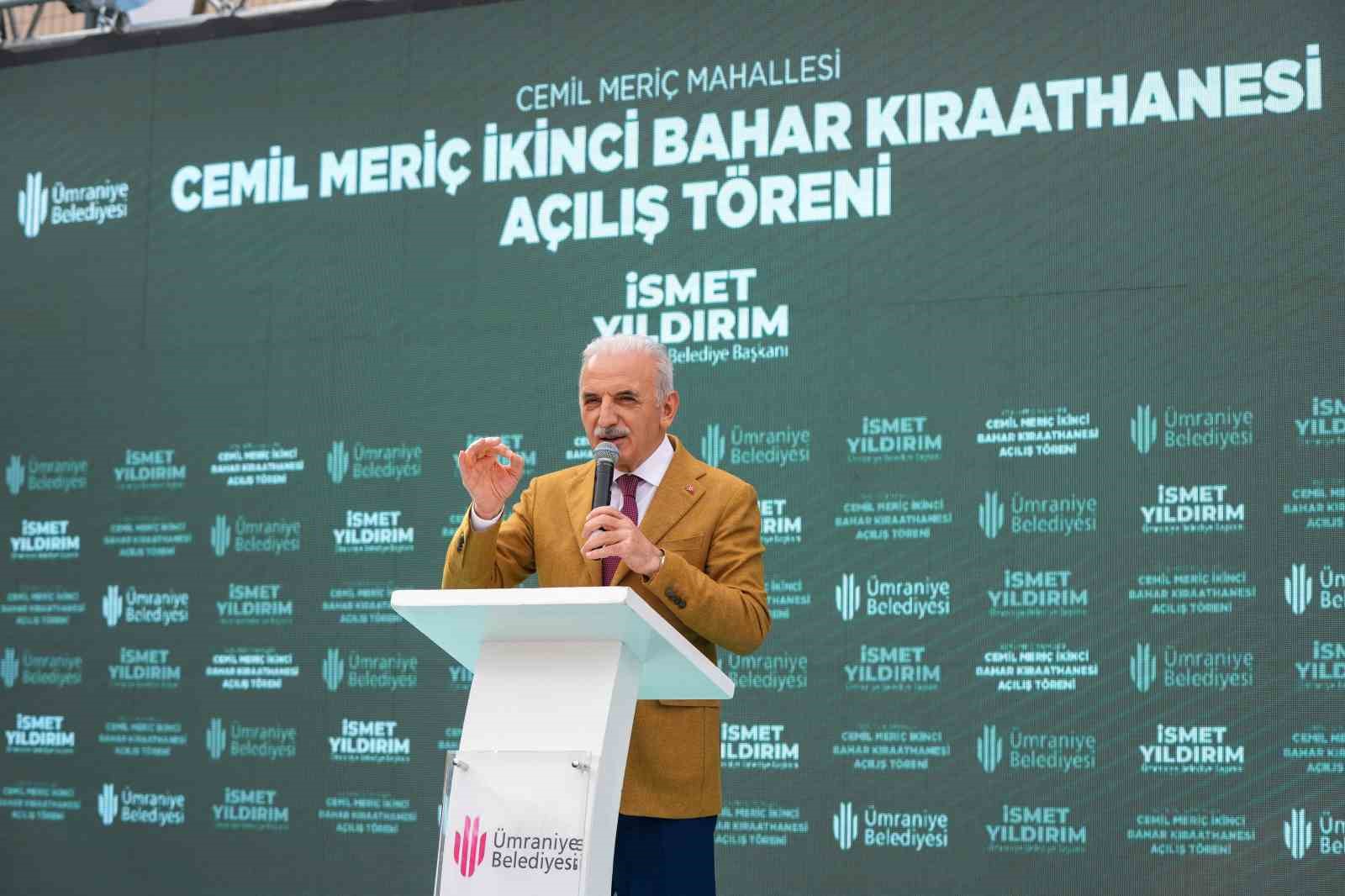 &Uuml;mraniye&rsquo;de İkinci Bahar Kıraathanesi Başkan Yıldırım&rsquo;ın katılımıyla a&ccedil;ıldı
