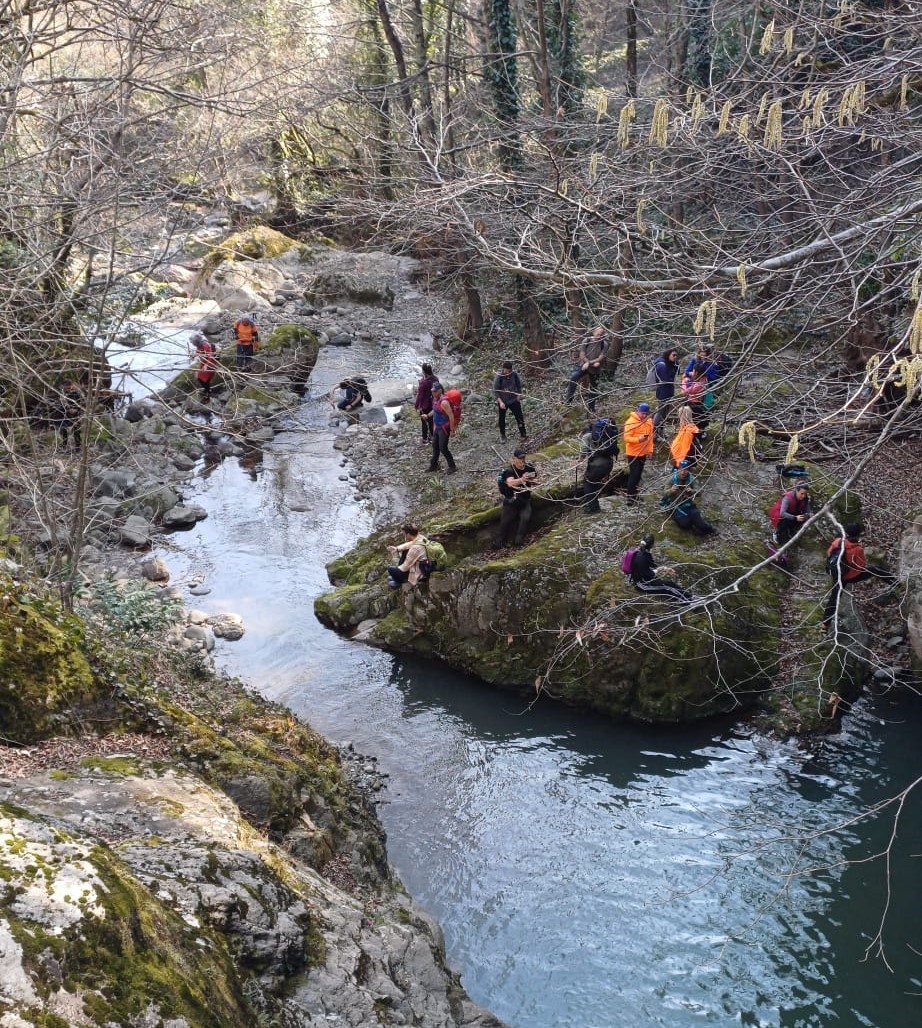 Ordu&rsquo;da 58 dağcıdan &Ouml;rencik Şelaleleri&rsquo;ne y&uuml;r&uuml;y&uuml;ş

