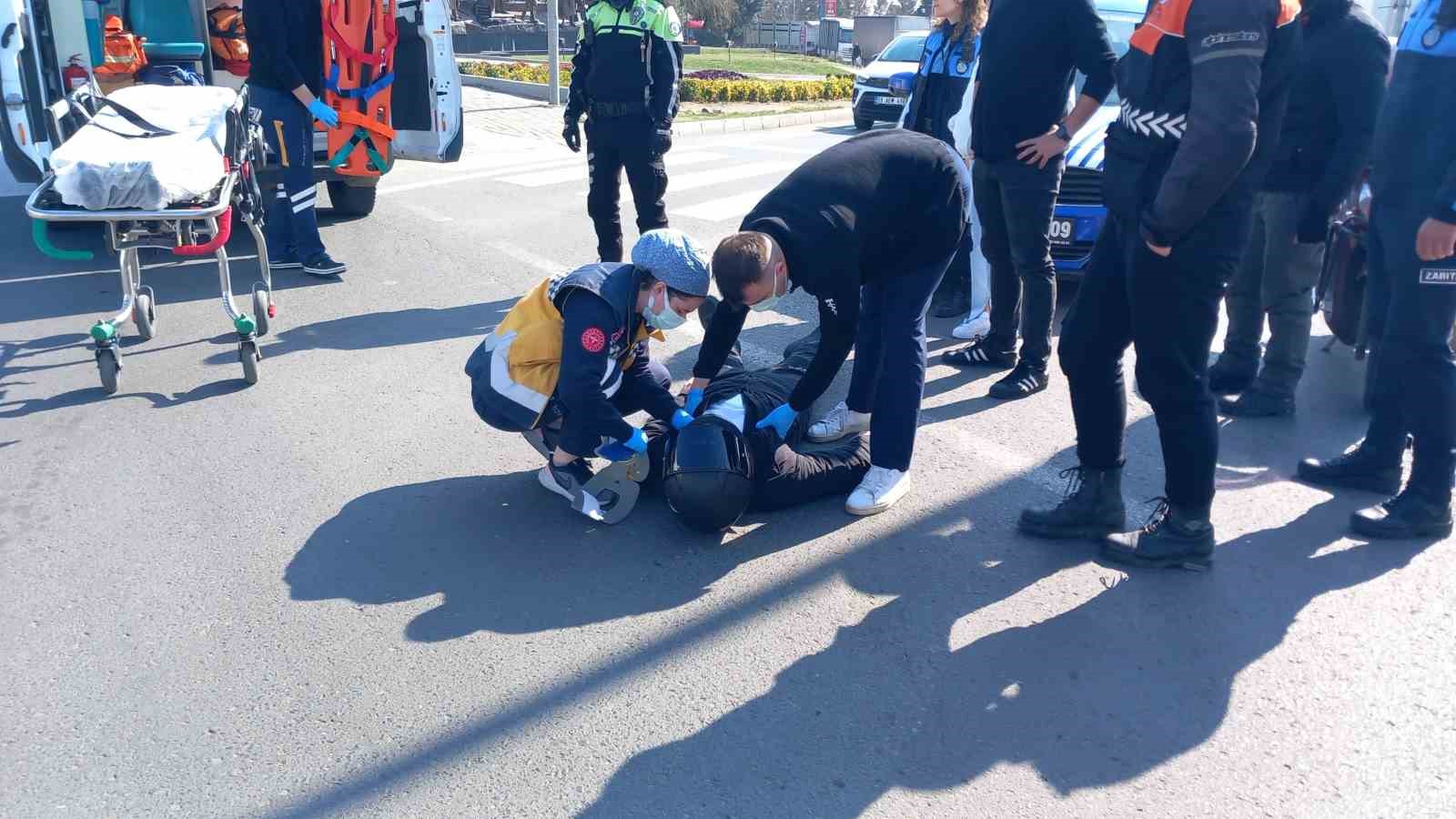 &Ccedil;orlu&rsquo;da trafik kazası: 1 yaralı
