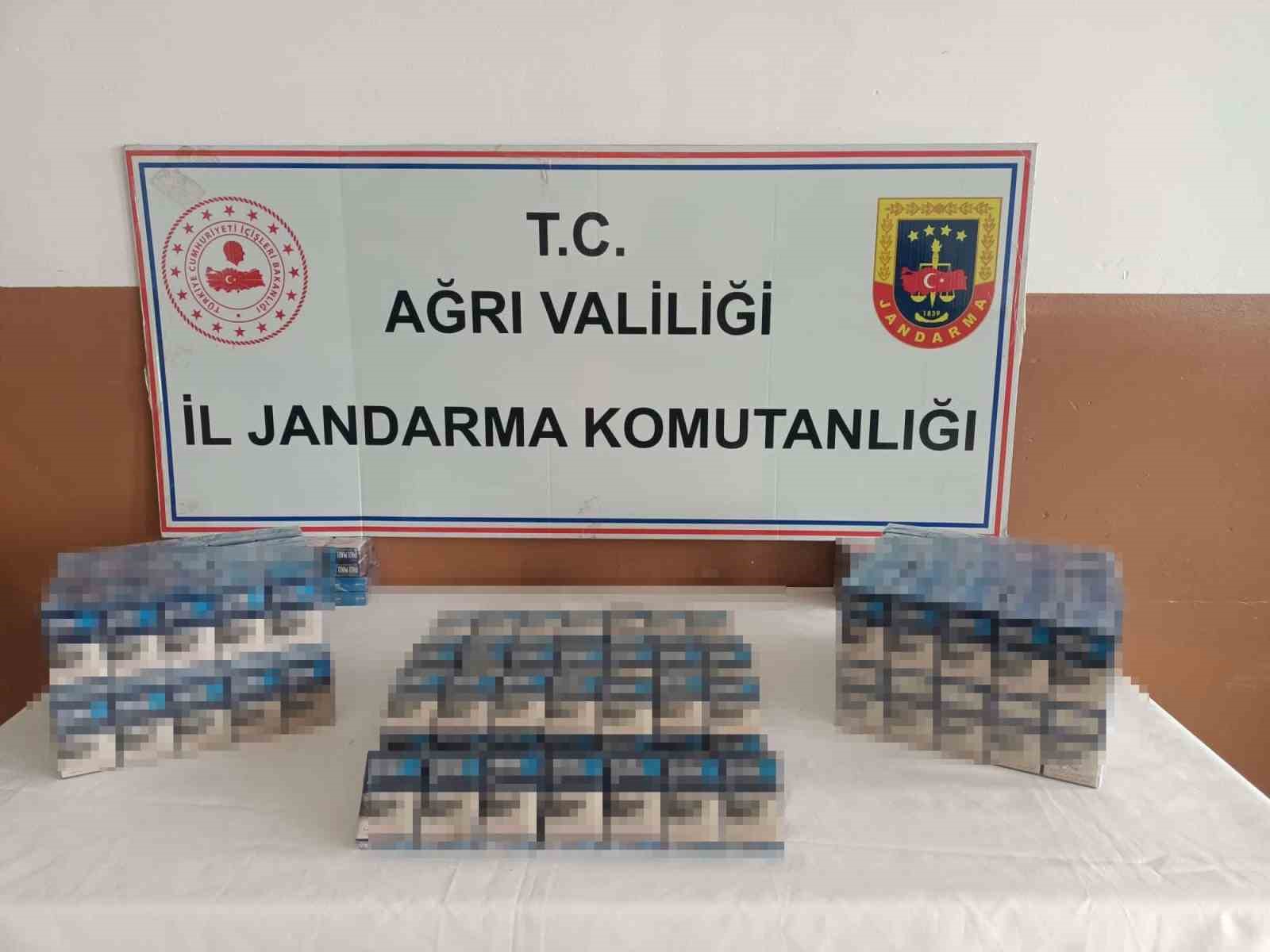 Ağrı&rsquo;da ka&ccedil;ak sigara operasyonu

