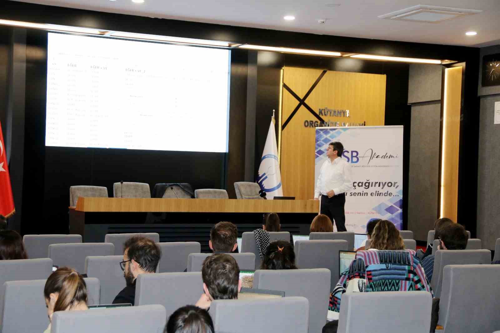 OSB Akademi eğitimleri t&uuml;m hızıyla devam ediyor

