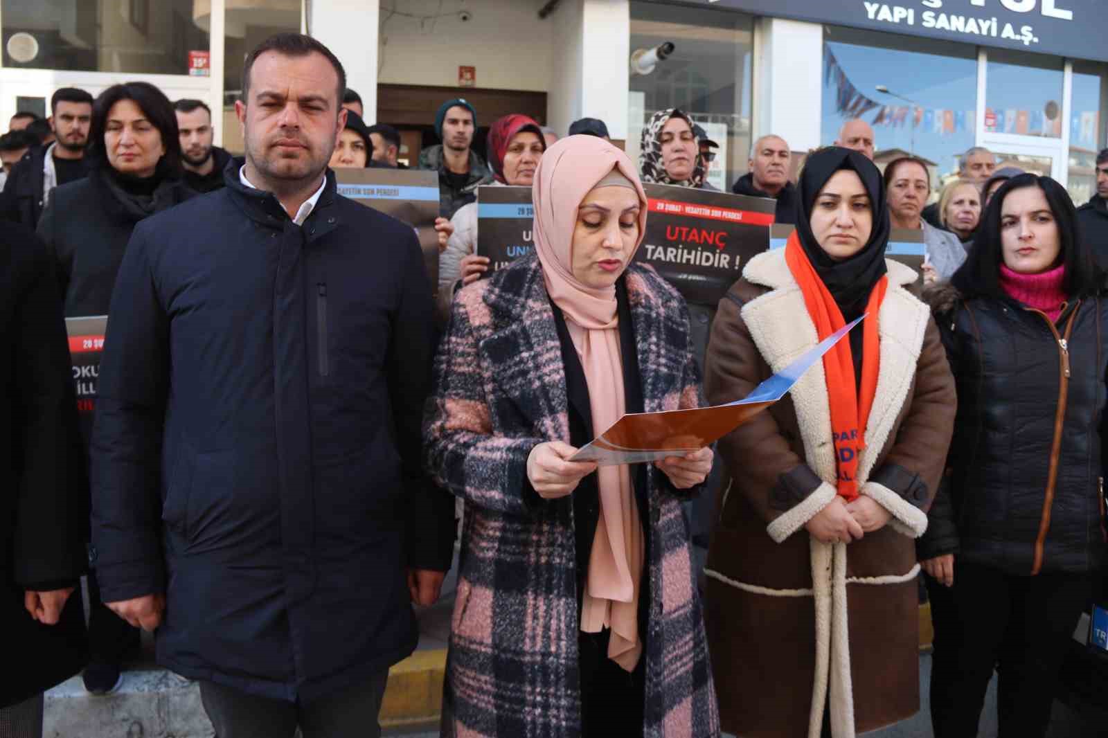 AK Parti Iğdır İl Başkanlığı 28 Şubat darbesini kınadı