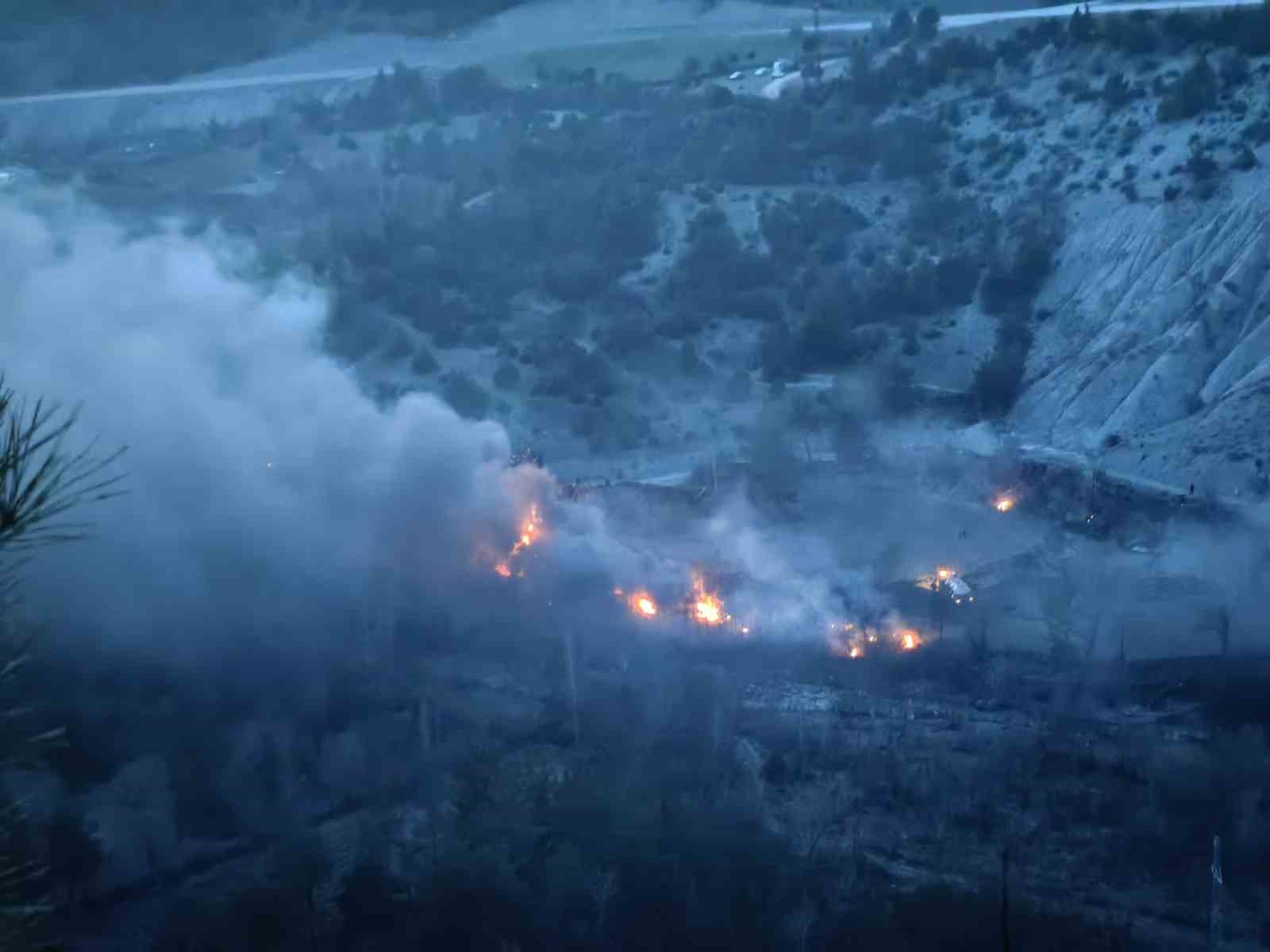 Tokat&rsquo;ta orman yangını
