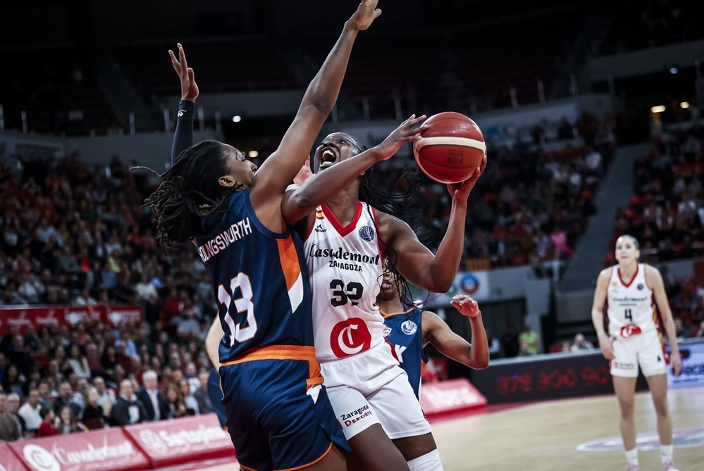 FIBA Kadınlar Avrupa Ligi: Casademont Zaragoza: 57 - ÇBK Mersin: 56
