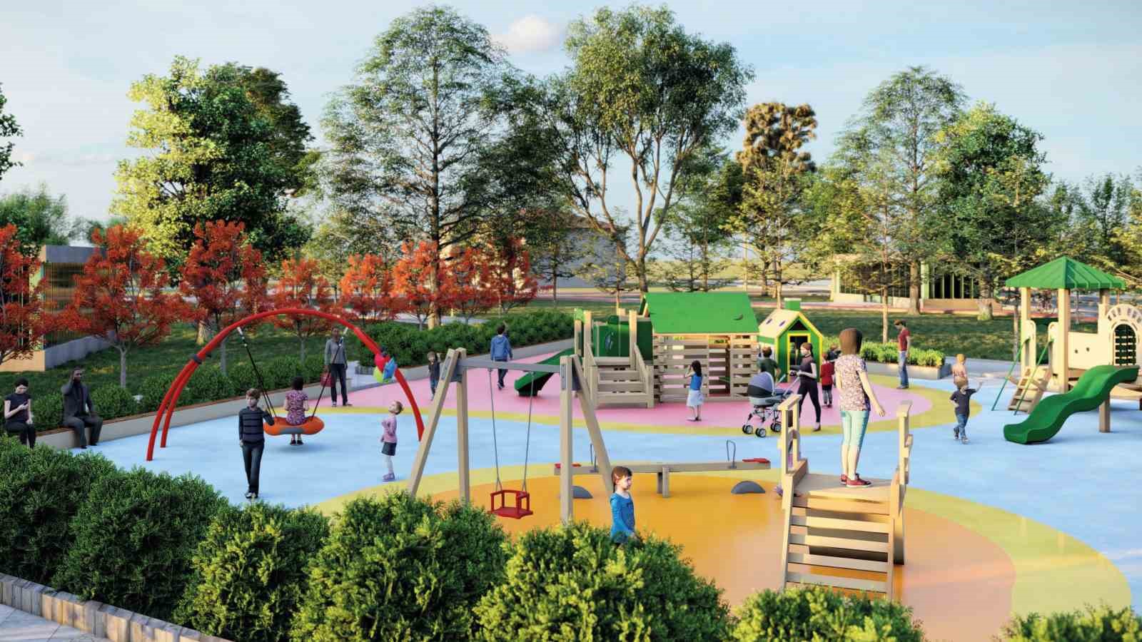 Uşak Millet Bah&ccedil;esi&rsquo;nin 2. etabı hız kesmeden devam ediyor
