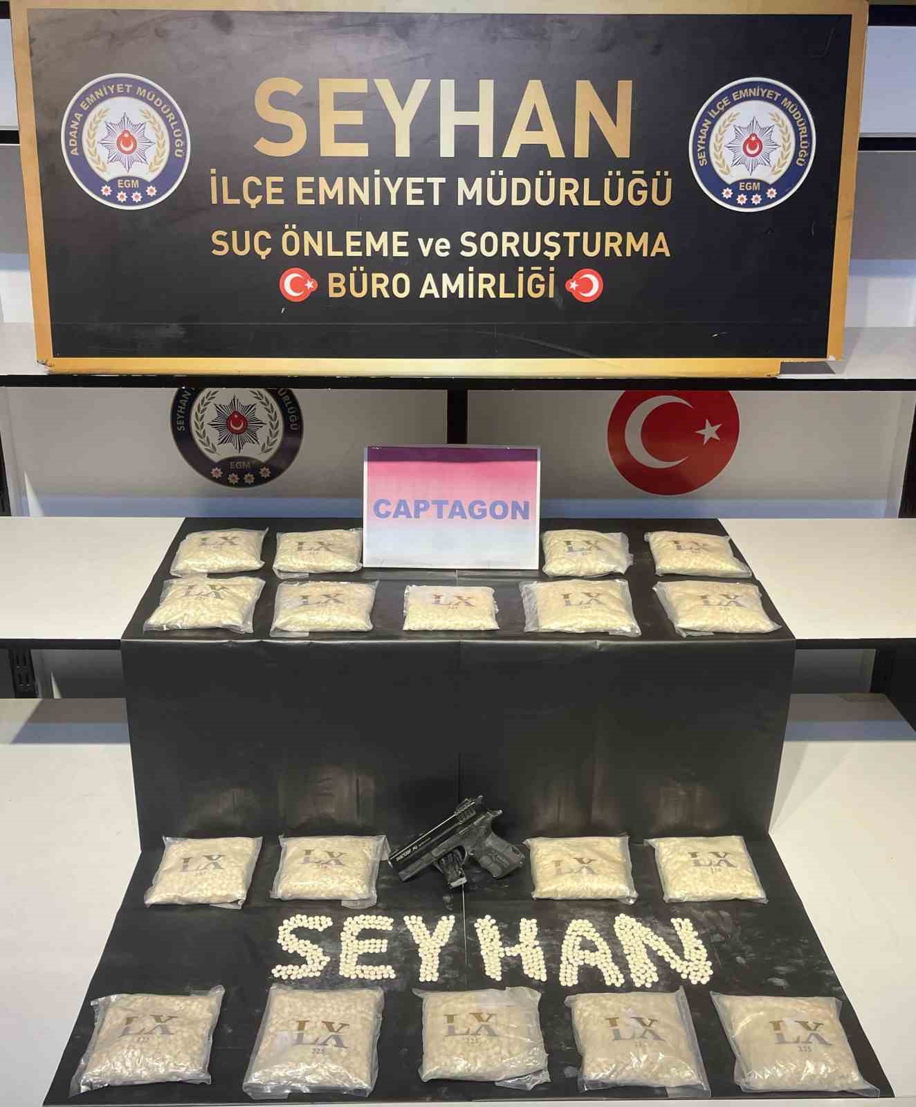 Seyhan polisi 36 bin uyuşturucu hap ele ge&ccedil;irdi
