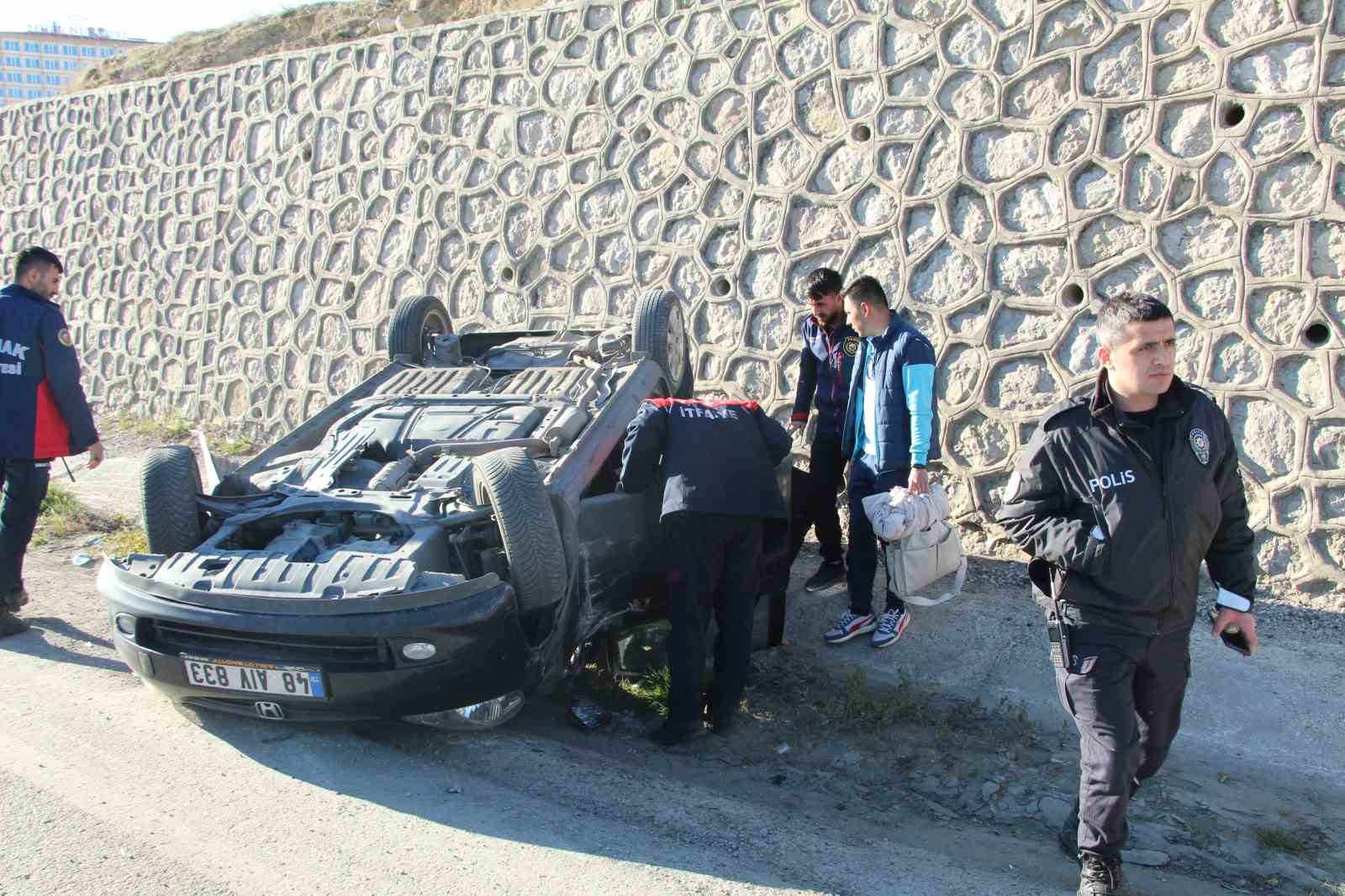 Şırnak’ta otomobil takla attı: 1 yaralı