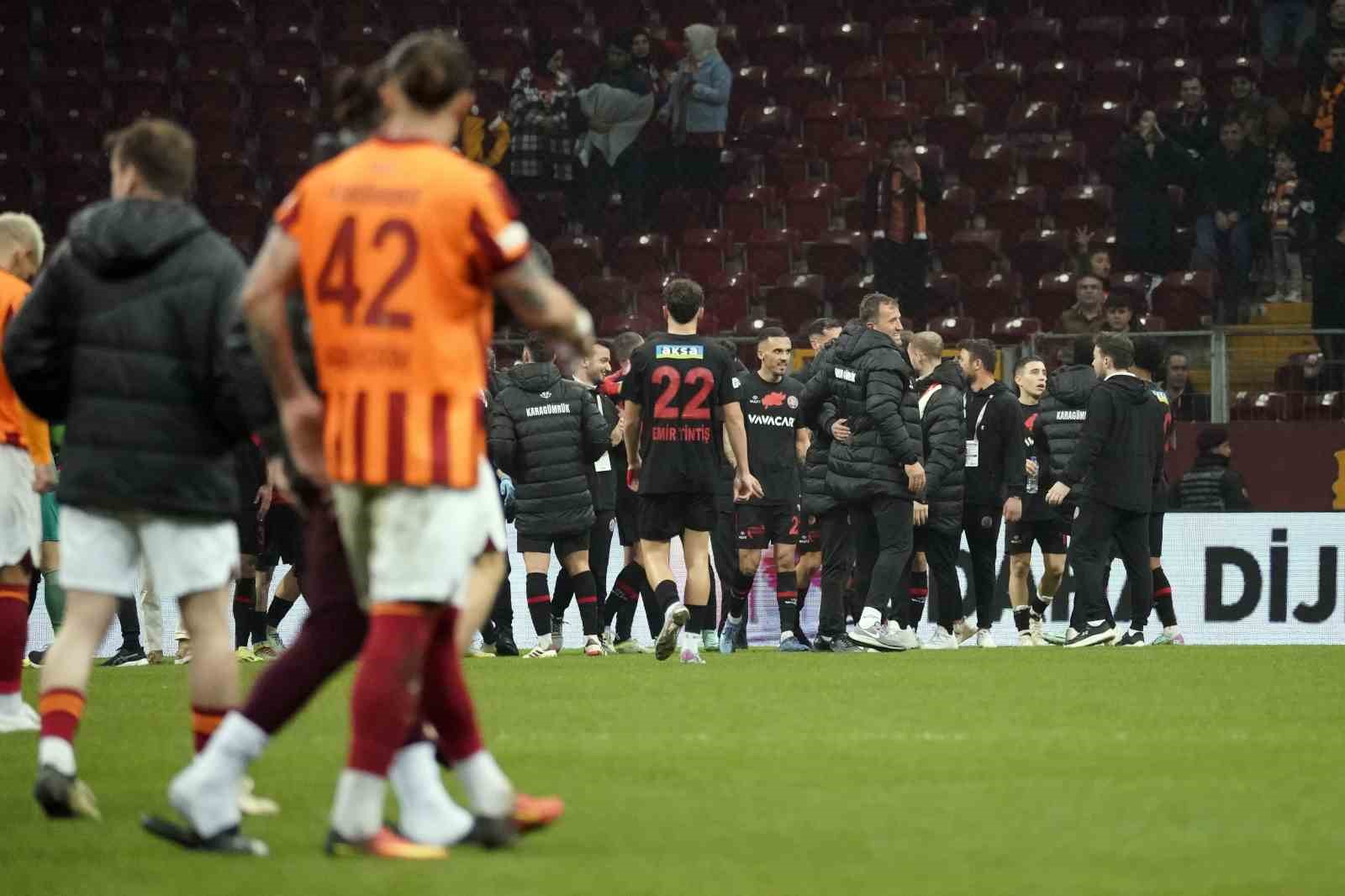 Ziraat Türkiye Kupası: Galatasaray: 0 - Fatih Karagümrük: 2 (Maç sonucu)
