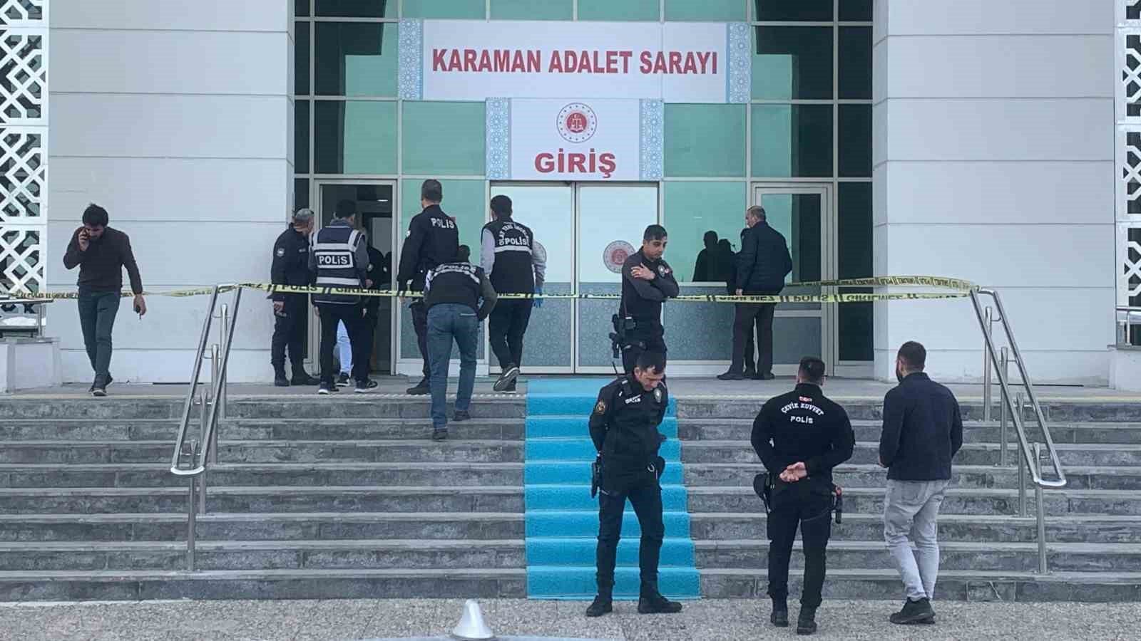 Karaman’da adliye girişinde silahlı saldırı: 1 yaralı