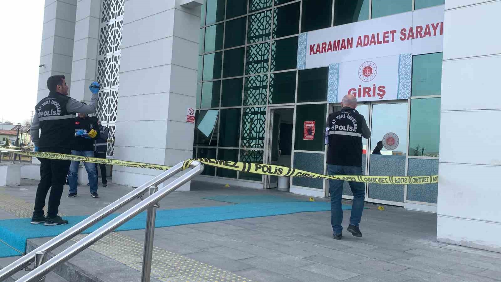 Karaman’da adliye girişinde silahlı saldırı: 1 yaralı
