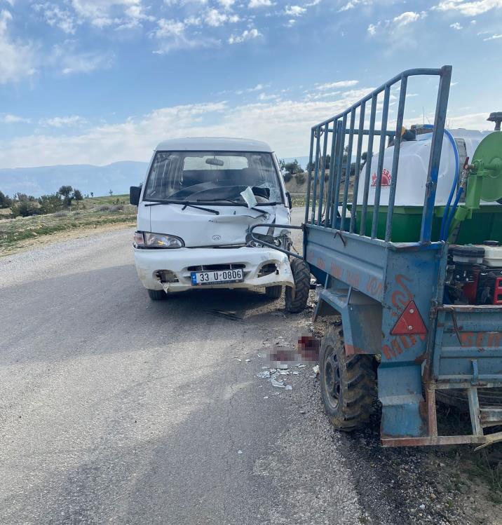 Mersin’de trafik kazası: 2 yaralı