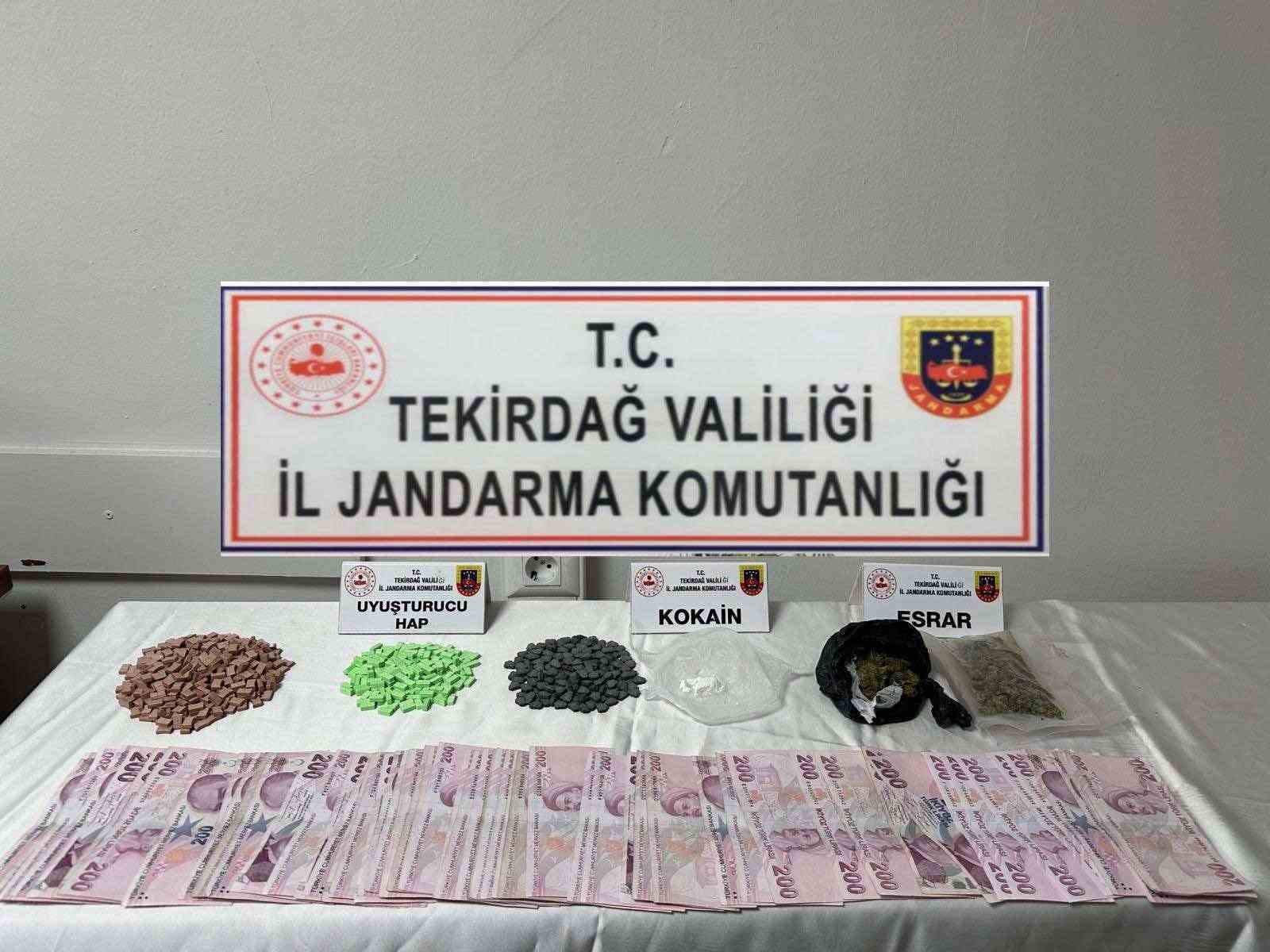 Tekirdağ’da 9 kişi uyuşturucudan yakalandı