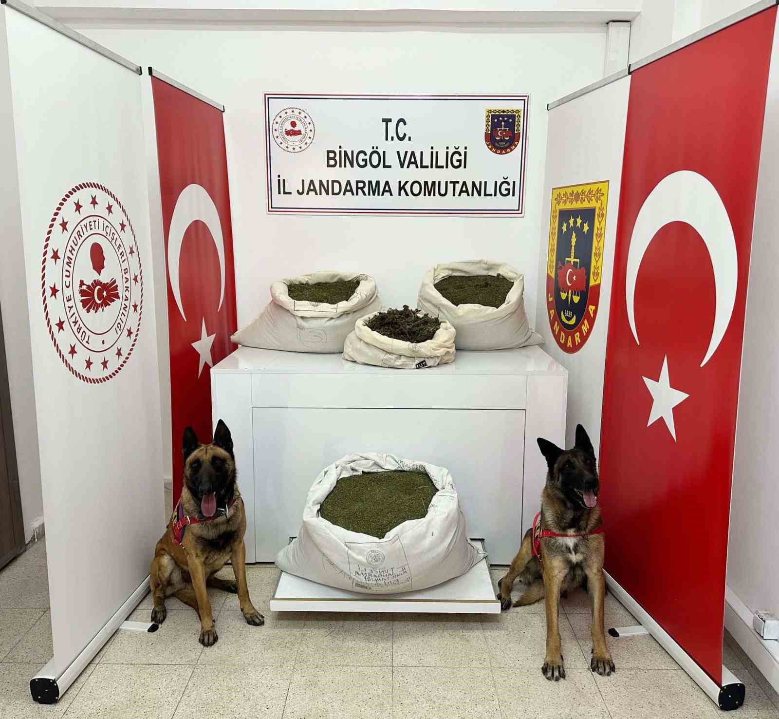 Bingöl’de 57 kilo uyuşturucu ele geçirildi