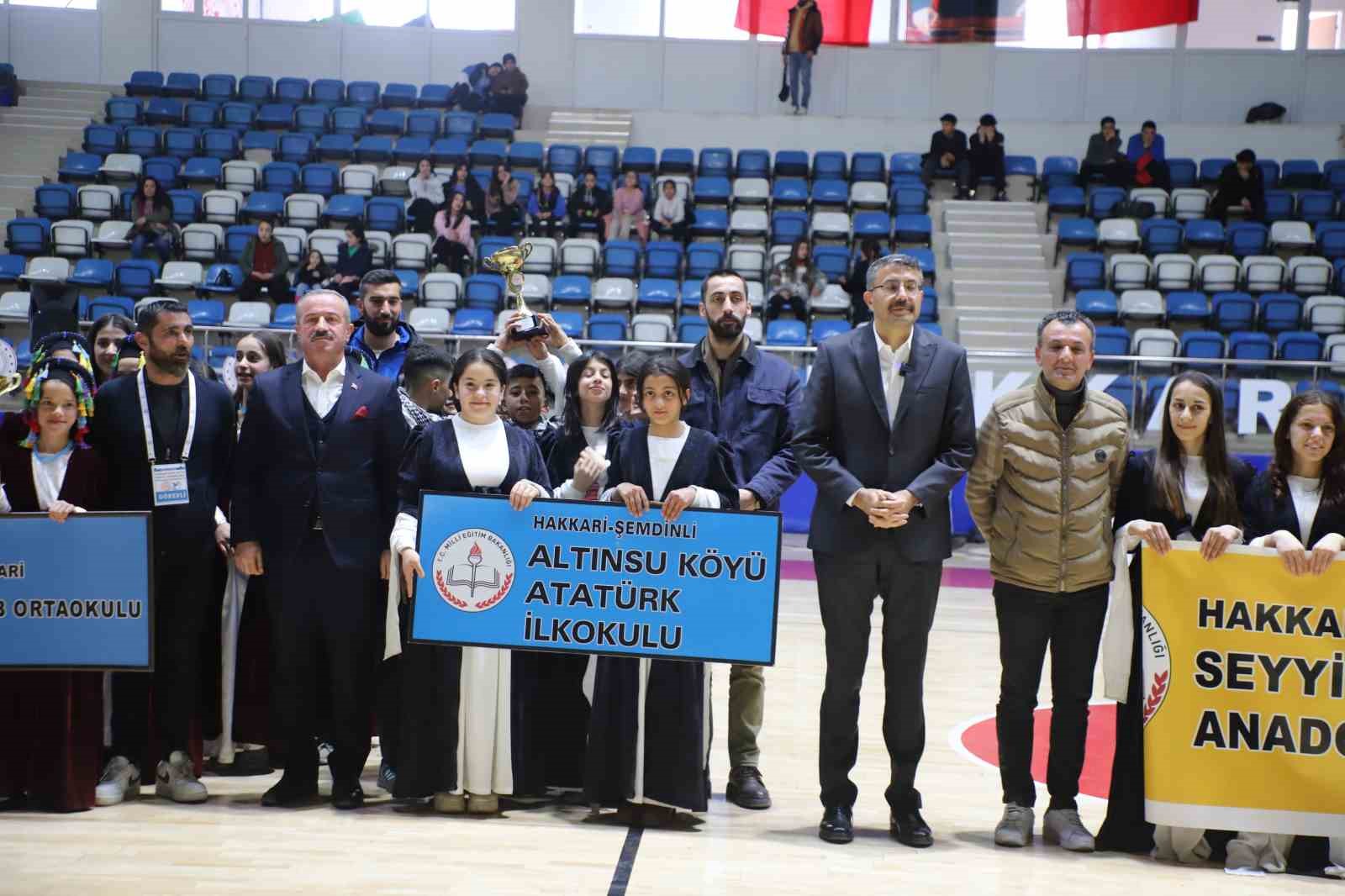 Hakkari’de okullar arası oyunları yarışması sonuçlandı