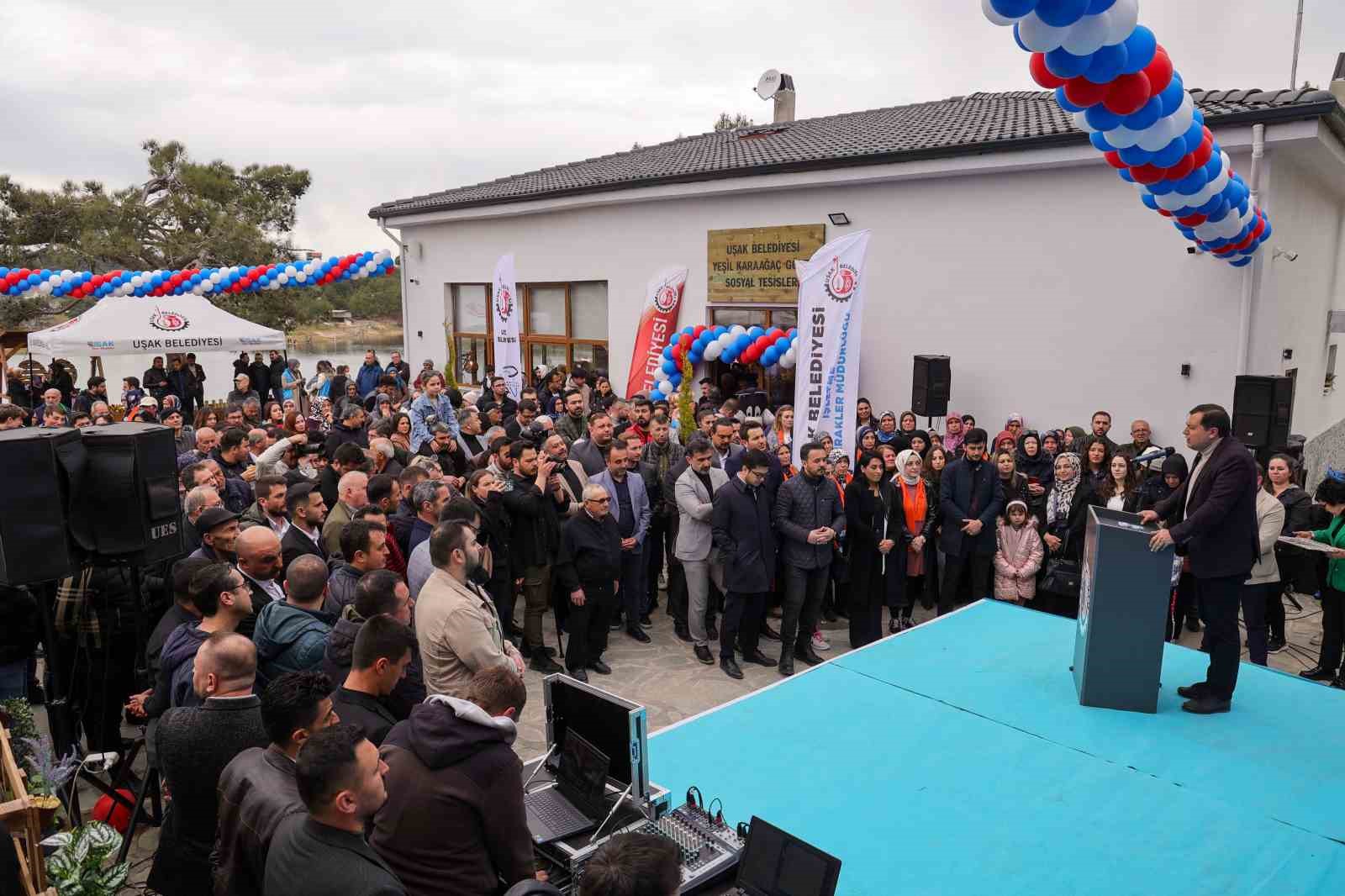 Uşak’ın yeni gözdesi olacak tesis görkemli kalabalıkla açıldı