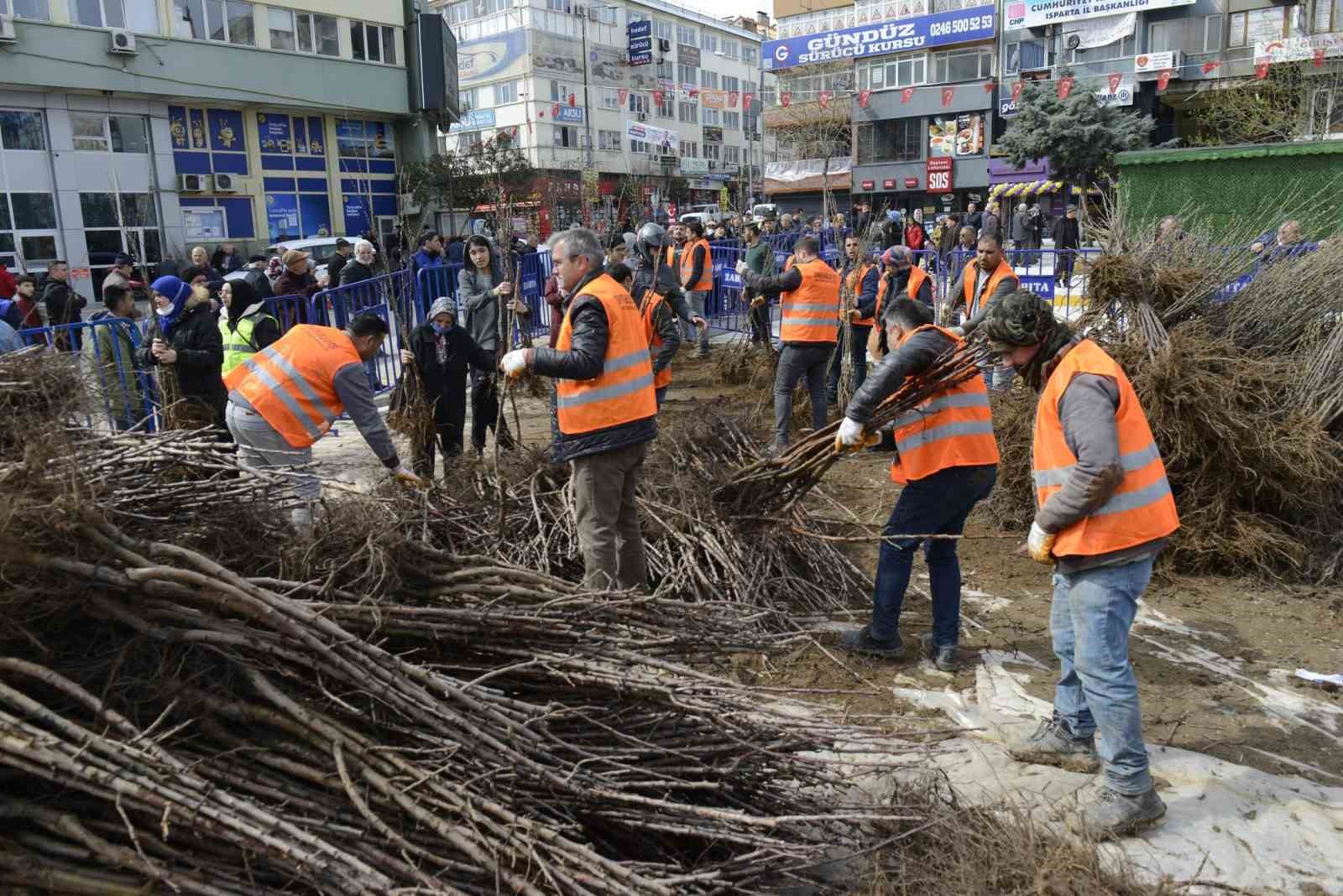 Isparta Belediyes, 32 bin adet &uuml;cretsiz meyve fidanı dağıtacak
