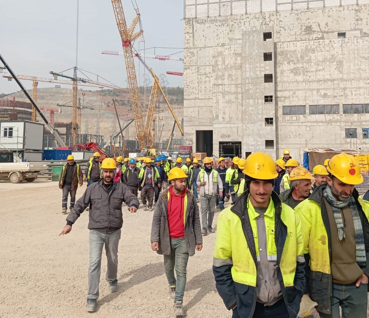 Akkuyu NGS’de taşeron firma işçilerinden maaş tepkisi